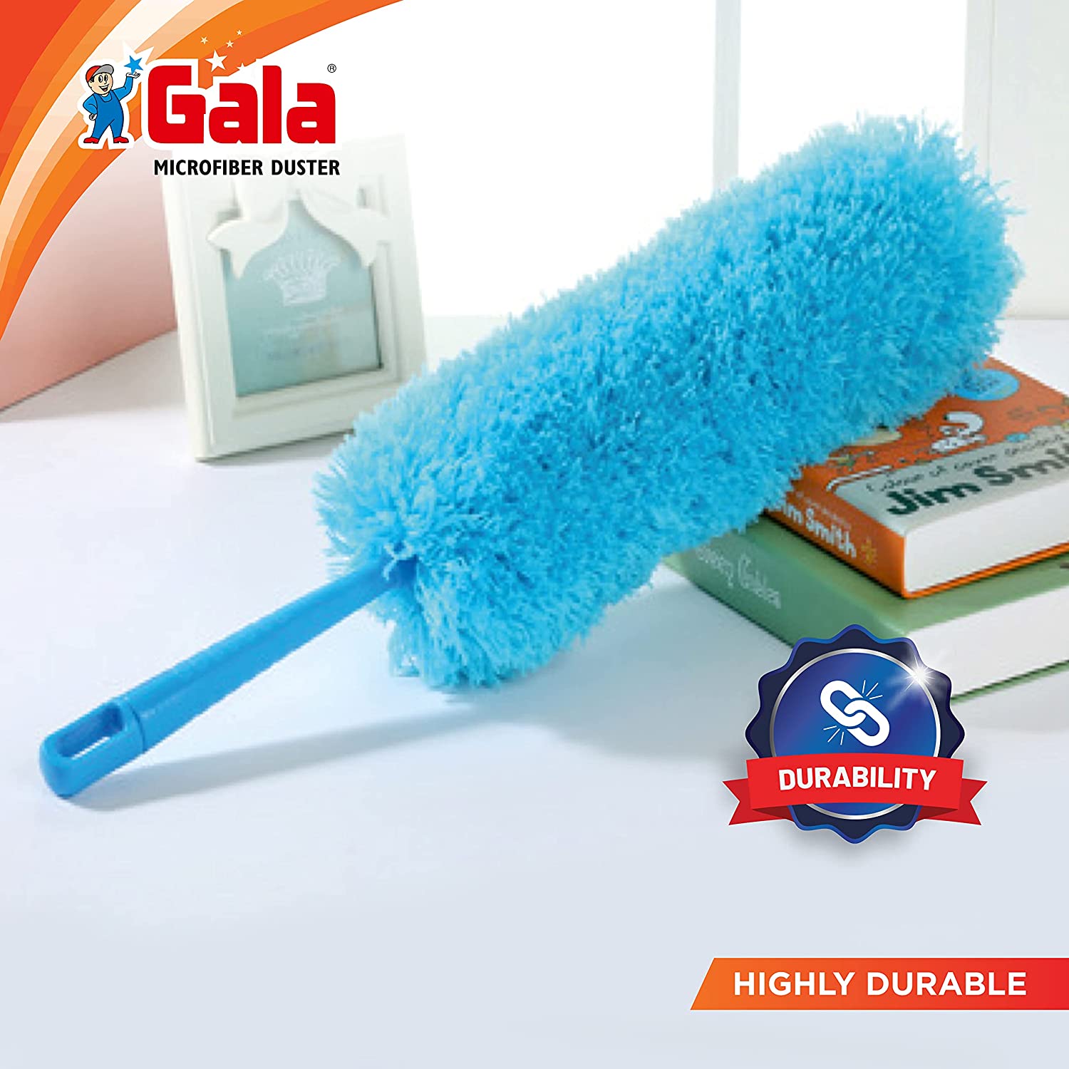 Gala - 153070 Multipurpose Microfiber Duster for Home and Car Use (Blue)