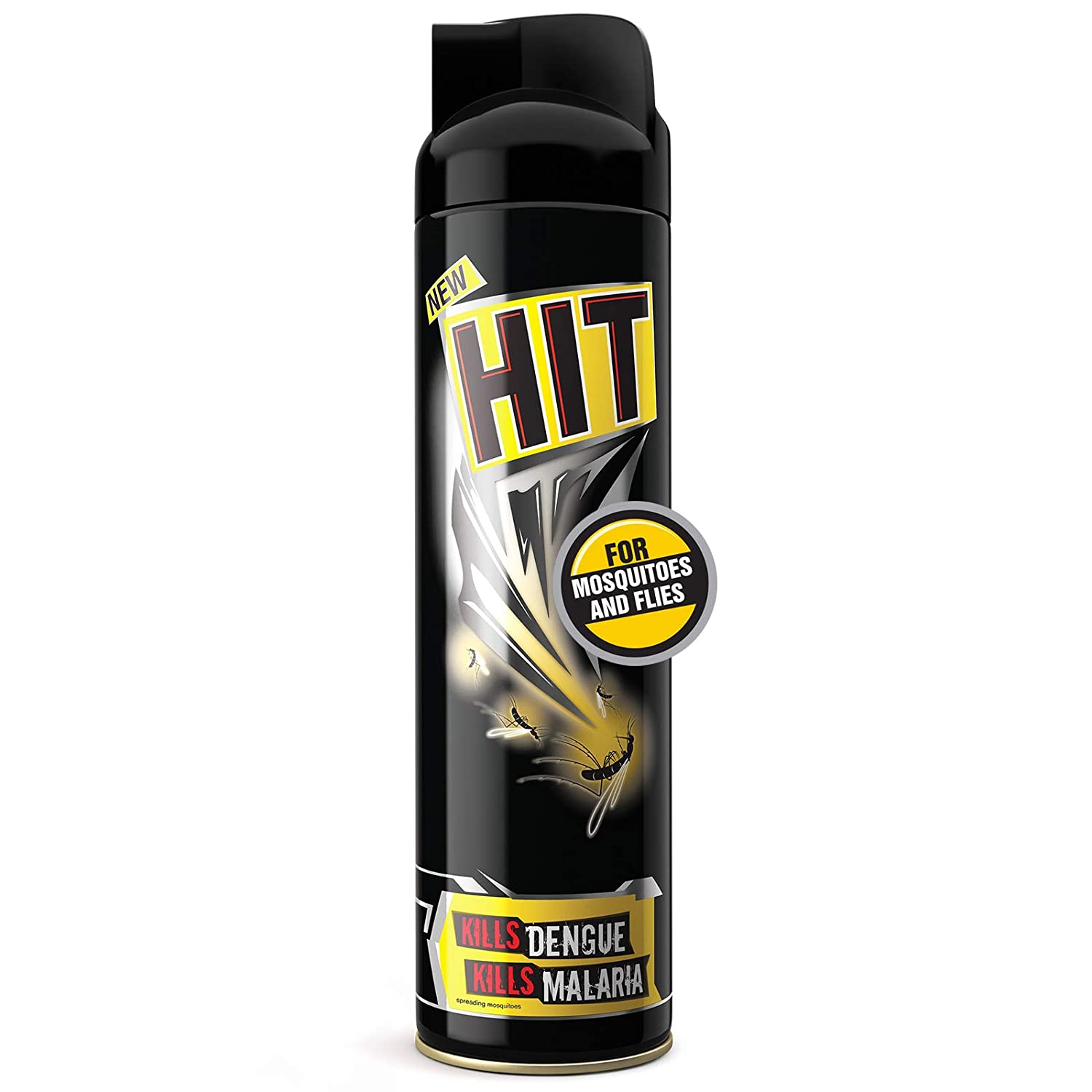 HIT Spray - Flying Insect Killer, (320ml) - Mosquito & Fly Killer Spray / Black Hit