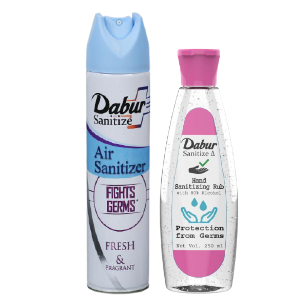 Stay Safe Squad -1 | Dabur Air Sanitizer (240ml) & Dabur Hand Sanitizer (250ml)