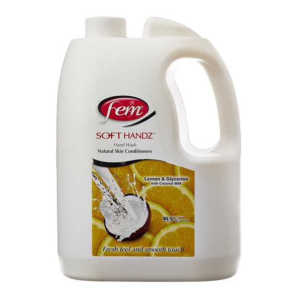 DABUR FEM HANDWASH LEMON 5LTR CAN