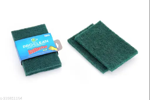 PROCLEAN|Scrub Pad 4 inch X 3 inch (2 piece) NYLON SPARKLE PAD|G417