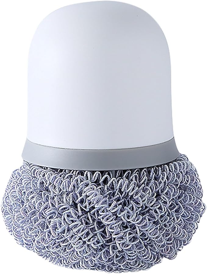 PROCLEAN|SS SCRUBBER HOLDER|COLOR: PEARL WHITE/ SILVER|G423